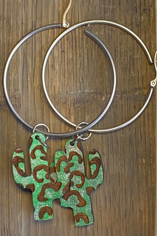 Cactus earrings