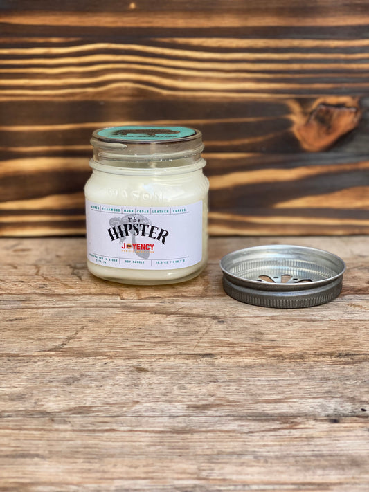 Hipster Candle – Amber, Teakwood & Coffee