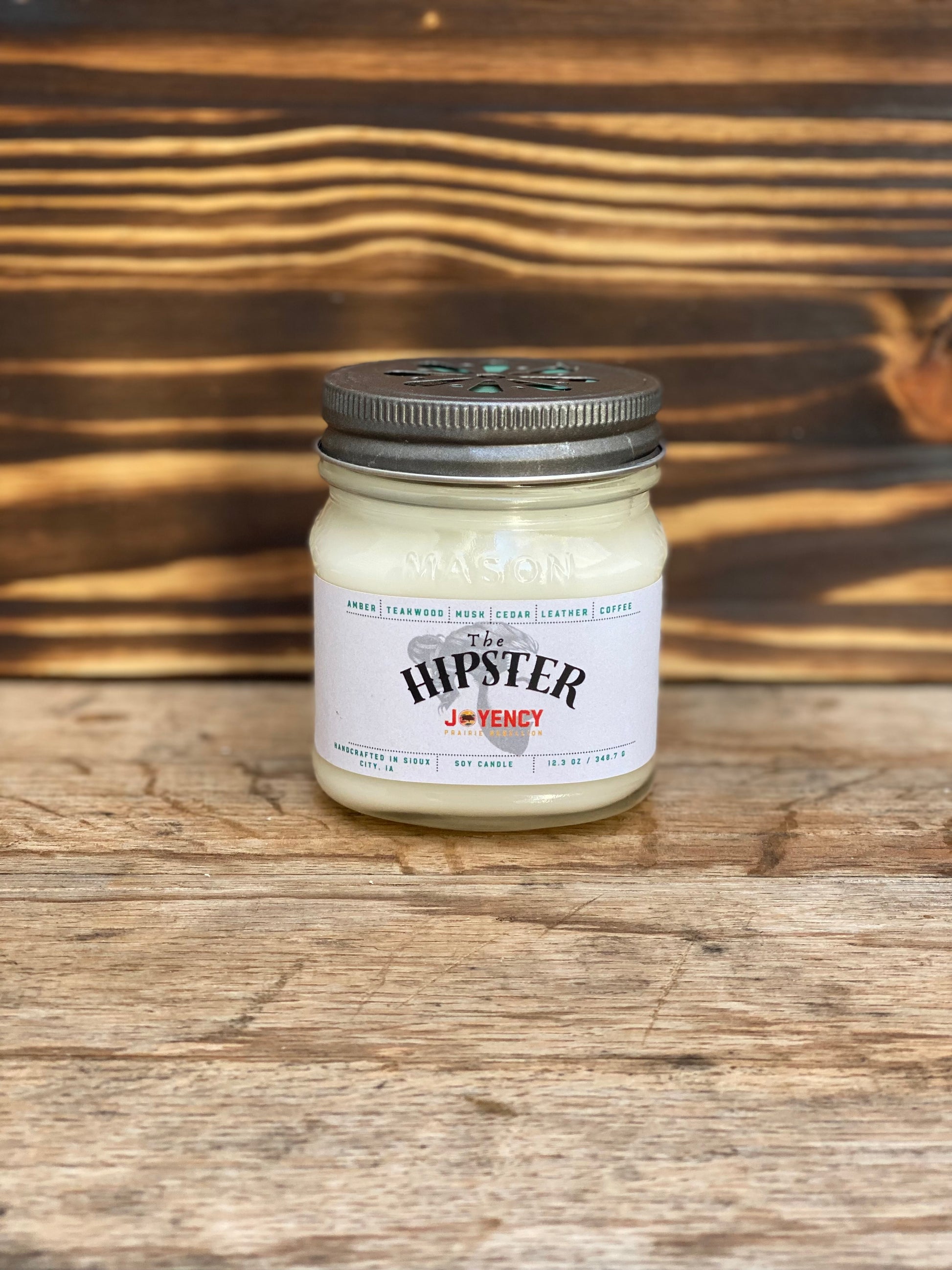 Hipster Candle – Amber, Teakwood & Coffee
