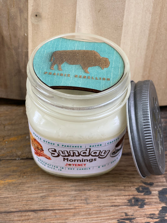 Sunday Mornings Candle – Maple Syrup, Sizzling Bacon & Rich Coffee
