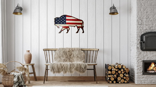 American Buffalo Wooden Sign