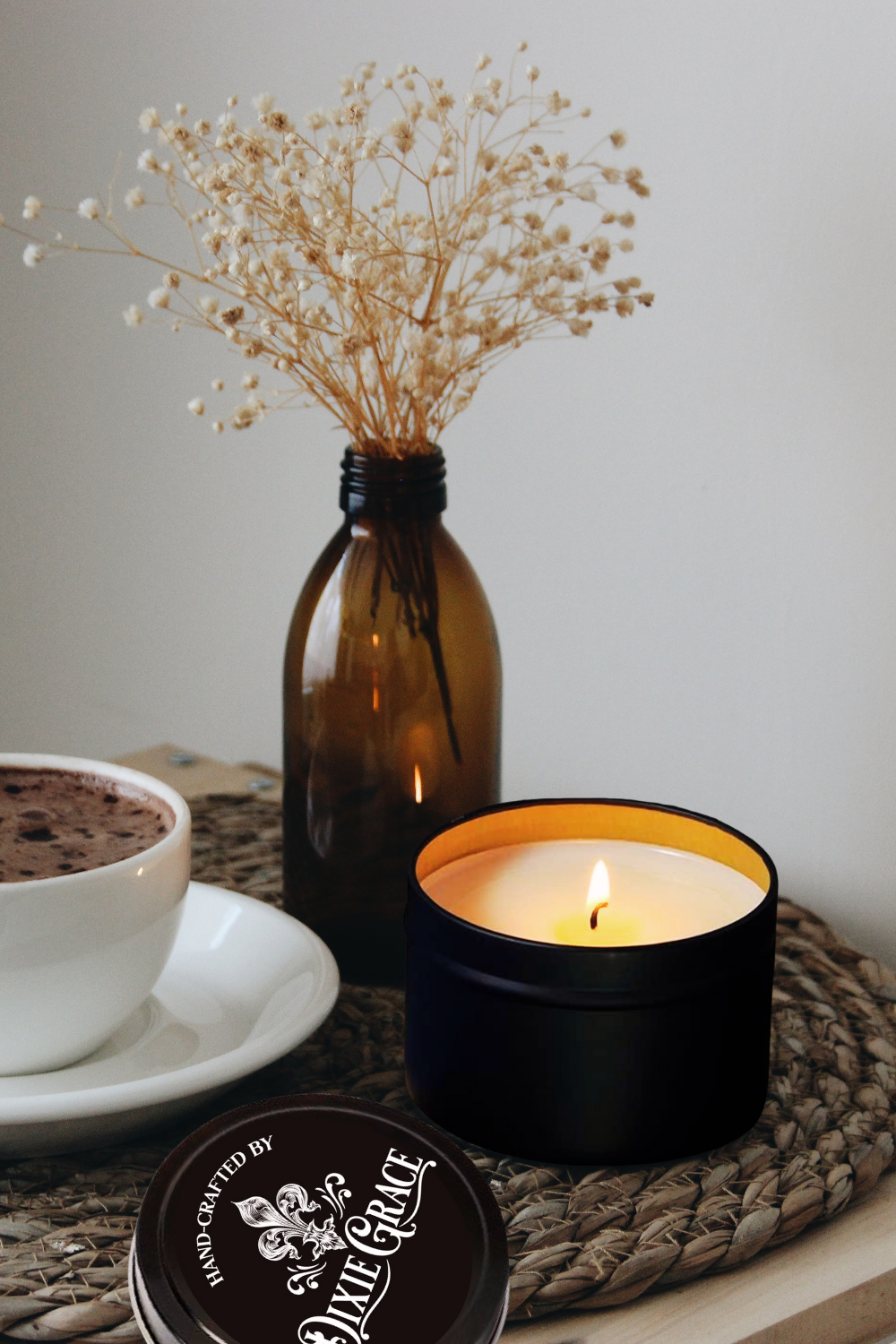 Holy Water & Wine - 8 oz Candle Tin - Cotton Wick 3