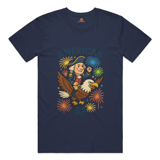 🎯 American AF Cartoon Style Shirt – Because Subtlety Is for Boomers