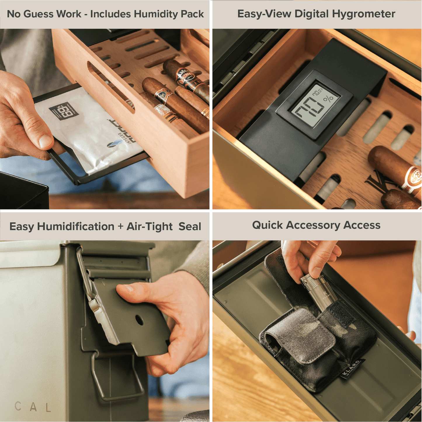 The Smoke Can - Green 50 Cal Humidor 2