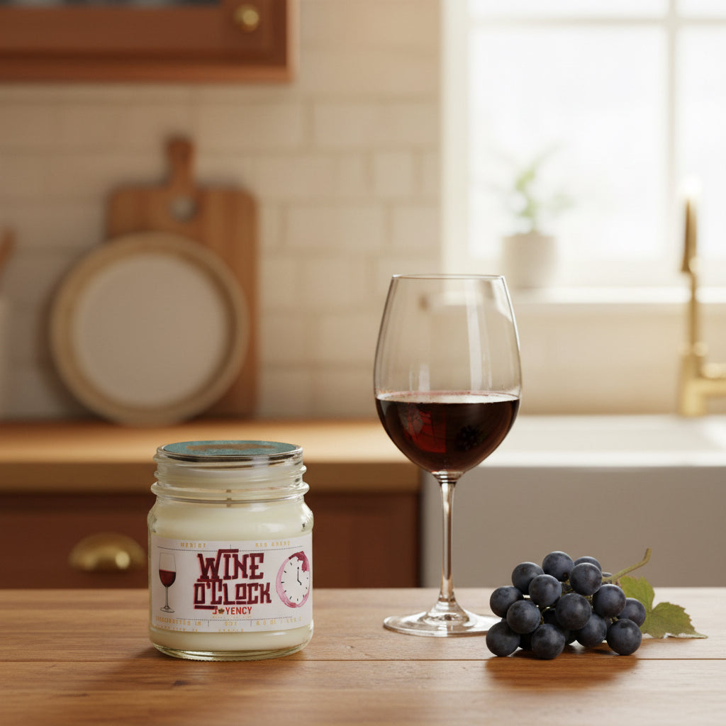 Wine O'Clock Candle | Merlot & Red Grape Soy Candle