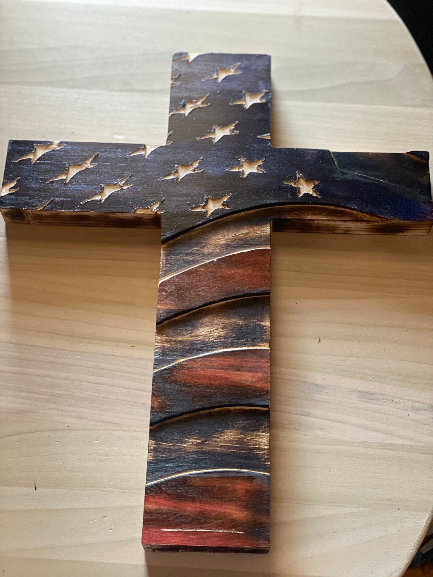 Wavy American Cross